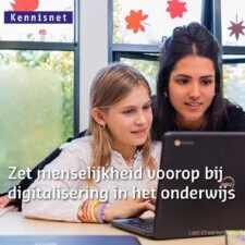 Voorpagina van de publicatie 'Zet menselijkheid voorop bij digitalisering in het onderwijs