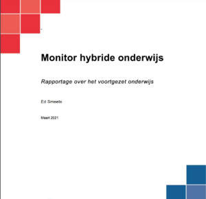 Voorpagina van de publicatie Monitor hybride onderwijs