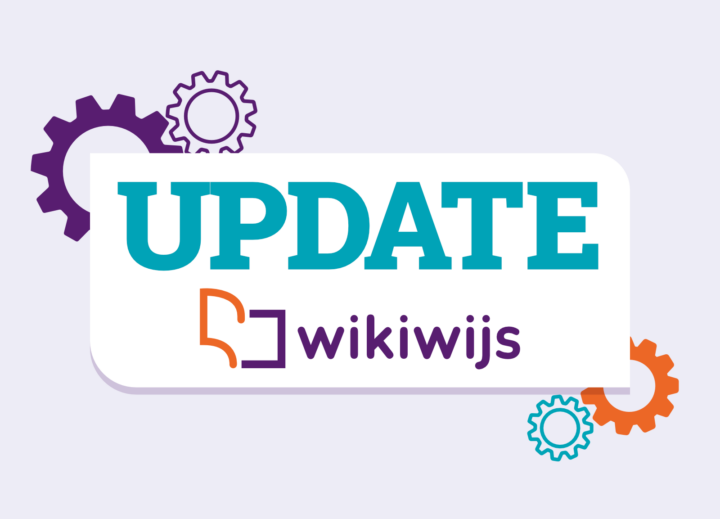 Logo Wikiwijs met update-tekst en-beeld