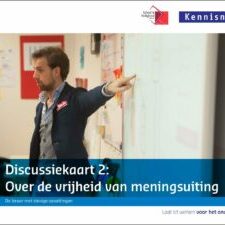 Voorpagina van discussiekaart 2: over de vrijheid van meningsuiting