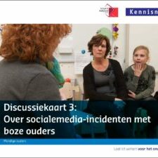 Voorpagina van discussiekaart 3: over socialemedia-incidenten met boze ouders