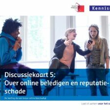 Voorpagina van discussiekaart 5: over online beledigen en reputatieschade