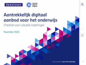 Voorpagina van de publicatie Aantrekkelijk digitaal aanbod voor het onderwijs