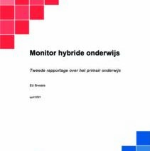 Voorpagina van de publicatie Monitor hybride onderwijs