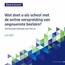 Voorpagina van de publicatie 'Wat doe je als school met de online verspreiding van ongewenste beelden?'